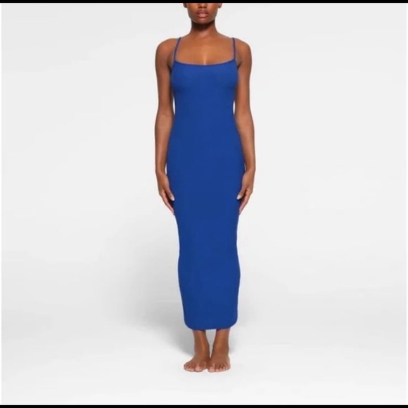 SKIMS Blue Midi Dress - Picture 3 of 10